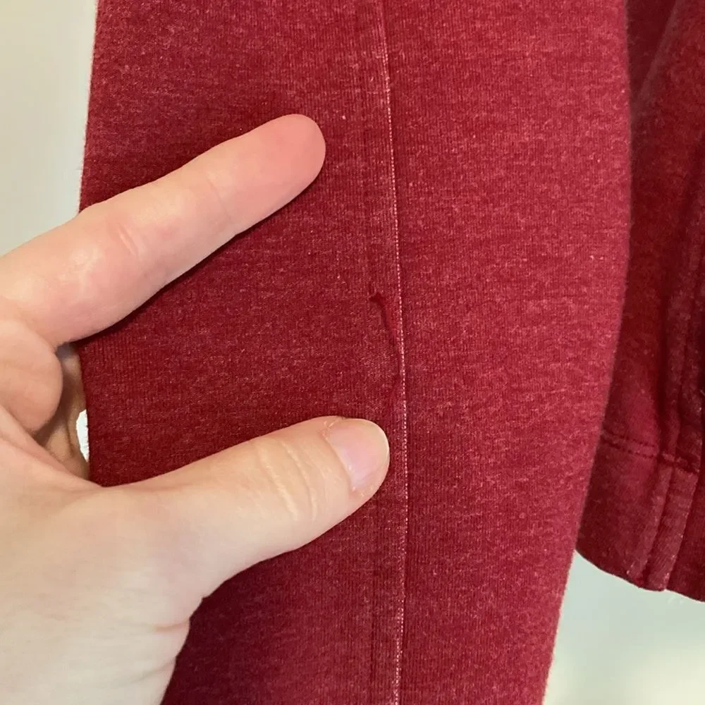 Lululemon Maroon Long Sleeve Full Zip Hooded Jacket Size 6